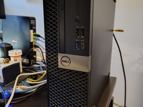 New AOH State Board Web Host/Email server fitting nicely in the corner of my desk.