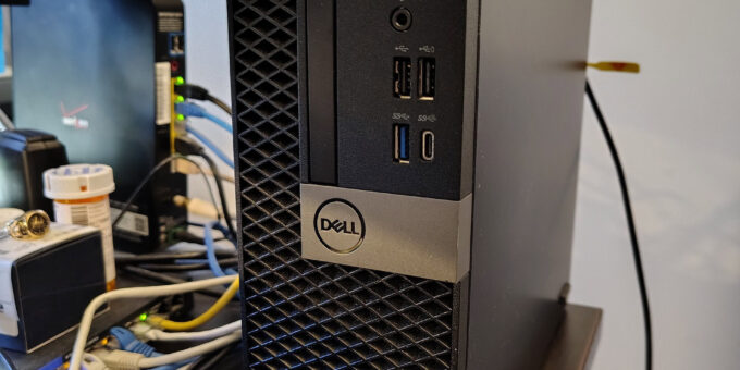 New AOH State Board Web Host/Email server fitting nicely in the corner of my desk.